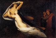 Ary Scheffer Shades of Francesca de Rimini and Paolo in the Underworld oil on canvas